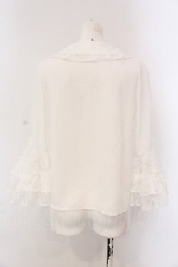 画像5: axes femme kawaii / レーシー姫袖ブラウス  シロ O-25-03-26-028-AX-BL-IG-OS