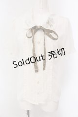 axes femme POETIQUE / メリーゴーランド刺繍ブラウス M シロ O-25-03-26-029-AX-OP-IG-OS