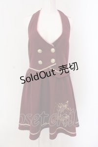 axes femme POETIQUE / ドッキングデザインジャンドレ M ワイン O-25-03-26-030-AX-OP-IG-OS