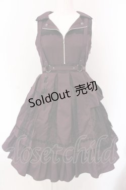 画像1: ALICE and the PIRATES / 蜘蛛の巣レースライダース風ジャンパースカート  パープル O-25-03-26-003-PA-OP-IG-OS