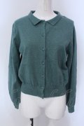 LEBECCA boutique / 2冊目に入る襟付きカーディガン  グリーン O-25-03-26-1032-EL-TO-OW-ZT110