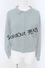 LEBECCA boutique / 2冊目に入る襟付きカーディガン  グリーン O-25-03-26-1032-EL-TO-OW-ZT110