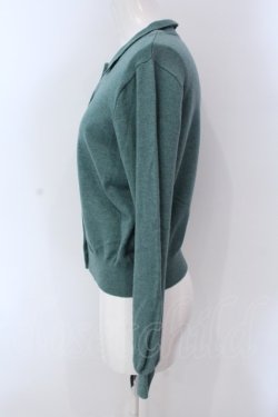 画像2: LEBECCA boutique / 2冊目に入る襟付きカーディガン  グリーン O-25-03-26-1032-EL-TO-OW-ZT110