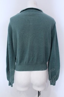 画像3: LEBECCA boutique / 2冊目に入る襟付きカーディガン  グリーン O-25-03-26-1032-EL-TO-OW-ZT110