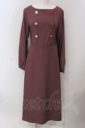 LEBECCA boutique / 黙るのをやめるワンピース パープル F O-25-03-26-1033-EL-OP-OW-ZT110