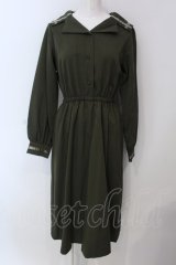 LEBECCA boutique / 拍手の翌日ワンピース  グリーン O-25-03-26-1034-EL-OP-IG-ZT118