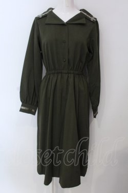 画像1: LEBECCA boutique / 拍手の翌日ワンピース  グリーン O-25-03-26-1034-EL-OP-IG-ZT118