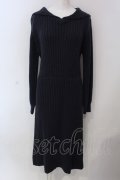 LEBECCA boutique / 遠くまで行くセーラーニットワンピース  ネイビー O-25-03-26-1035-EL-OP-IG-ZT118