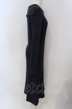 画像2: LEBECCA boutique / 遠くまで行くセーラーニットワンピース  ネイビー O-25-03-26-1035-EL-OP-IG-ZT118