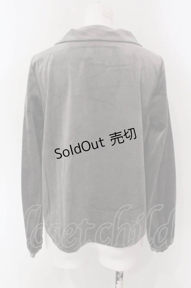 画像3: 【SALE】LEBECCA boutique / 通い続けるベロアブラウス F グレー O-25-03-26-1038-EL-TO-OW-ZT120 (3)