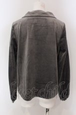 画像3: 【SALE】LEBECCA boutique / 通い続けるベロアブラウス F グレー O-25-03-26-1038-EL-TO-OW-ZT120 (3)