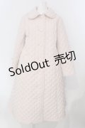 PINK HOUSE / キルティングロングコート  薄ピンク O-25-03-26-1004-LO-CO-IG-ZT-C006