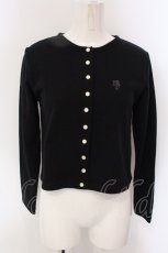 画像1: 【SALE】F i.n.t / ロゴ刺繍裏毛カーディガン F クロ O-25-03-26-1043-CA-TO-OW-ZT120 (1)