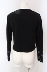 画像3: 【SALE】F i.n.t / ロゴ刺繍裏毛カーディガン F クロ O-25-03-26-1043-CA-TO-OW-ZT120 (3)