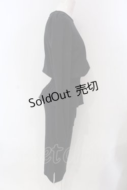 画像2: E hyphen world gallery / スウェットタイトワンピース  クロ O-25-03-26-1048-LO-OP-IG-ZT231