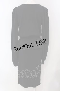 画像3: E hyphen world gallery / スウェットタイトワンピース  クロ O-25-03-26-1048-LO-OP-IG-ZT231