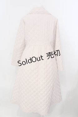 画像4: PINK HOUSE / キルティングロングコート  薄ピンク O-25-03-26-1004-LO-CO-IG-ZT-C006