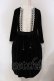 画像1: Jane Marple / Wrinkle velvet Stella dress ドレス M クロ×シロ O-25-03-26-1005-JM-OP-IG-ZT113 (1)