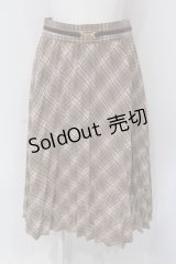 Fi.n.t / ダブルビット使いチェックプリーツスカート F ピンクブラウン O-25-03-26-1053-CA-SK-OW-ZT232