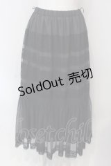 an another angelus / レース使いチュールマーメイドスカート F グレー O-25-03-26-1058-CA-SK-OW-ZT232