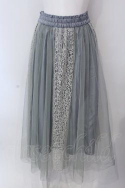 画像1: MAJESTIC LEGON / チュールレースドッキングスカート M グリーン O-25-03-26-1059-LO-SK-OW-ZT232