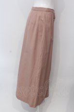画像2: 【SALE】INGEBORG / 麻混ボタン使いロングスカート M ピンク O-25-03-26-1060-LO-SK-OW-ZT234 (2)