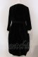 画像4: Jane Marple / Wrinkle velvet Stella dress ドレス M クロ×シロ O-25-03-26-1005-JM-OP-IG-ZT113 (4)