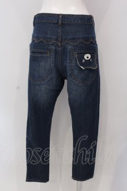 画像3: Franche Lippee / くまフラップスカラップデニムパンツ S インディゴ O-25-03-26-1062-LO-PA-IG-ZT234
