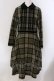 画像1: Jane Marple / Tartan check velvet trimming dress ドレス M グリーン O-25-03-26-1006-JM-OP-IG-ZT114 (1)