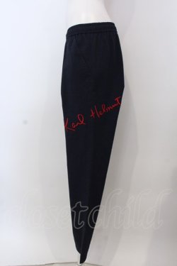 画像2: Karl Helmut / ロゴ刺繍パンツ 3(M) ネイビーＸアカ O-25-03-26-1067-EL-PA-SA-ZT234