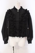 Jane Marple / Front frill padding jacket ジャケット M クロ O-25-03-26-1008-JM-JA-IG-ZT236