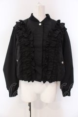 Jane Marple / Front frill padding jacket ジャケット M クロ O-25-03-26-1008-JM-JA-IG-ZT236