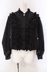 画像1: Jane Marple / Front frill padding jacket ジャケット M クロ O-25-03-26-1008-JM-JA-IG-ZT236 (1)