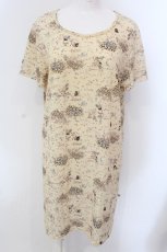 画像1: 【SALE】Franche Lippee /少女とバンビ柄カットワンピース M イエロー O-25-03-26-1013-LO-OP-IG-ZT114 (1)