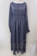LEBECCA boutique / 叶う手前のワンピース F ブルー O-25-03-26-1024-EL-OP-OW-ZT109