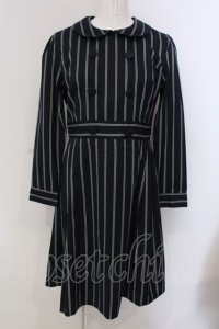 Fi.n.t / GIGIストライプワンピース  ネイビー×グリーン O-25-03-26-1025-CA-OP-IG-ZT110