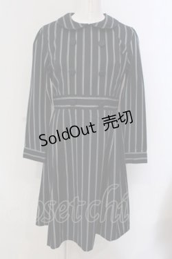 画像1: Fi.n.t / GIGIストライプワンピース  ネイビー×グリーン O-25-03-26-1025-CA-OP-IG-ZT110