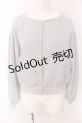 F&A / ボリュームスリーブノーカラーブルゾン  ライトグレー O-25-03-26-1027-LO-JA-IG-ZT110