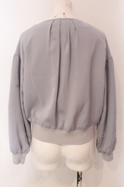 画像3: F&A / ボリュームスリーブノーカラーブルゾン  ライトグレー O-25-03-26-1027-LO-JA-IG-ZT110