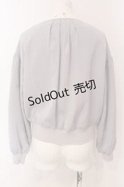 画像3: F&A / ボリュームスリーブノーカラーブルゾン  ライトグレー O-25-03-26-1027-LO-JA-IG-ZT110