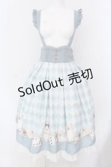 Amavel / Romantique Wonderlandミドル丈スカート  サックス O-25-03-26-005-CA-SK-IG-OS