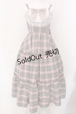 画像1: Lovely Tency / 眞白ありすコラボ ジャンパースカート M ピンク O-25-03-26-007-LO-OP-IG-OS