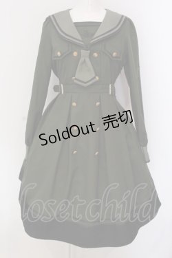 画像1: Amavel / Theatreland Guardian セーラーミリタリーワンピース  グリーン O-25-03-26-009-CA-OP-IG-OS