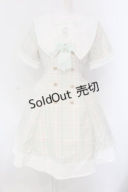 画像1: Amavel / Juicy Checkワンピース  ミント O-25-03-26-011-CA-OP-IG-OS