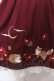画像2: Amavel / 月夜の狐と寒椿 和風スカート  ワイン O-25-03-26-014-CA-SK-IG-OS (2)