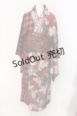 Qutie Frash / 2024 浴衣3点セット  レッド O-25-03-26-015-QU-OP-IG-OS