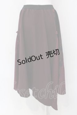 画像3: Qutie Frash / 和柄フレアロングスカート  レッド O-25-03-26-016-QU-SK-IG-ZI