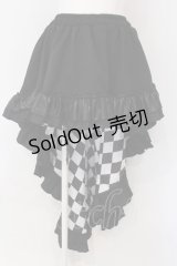 Qutie Frash / 後ろロングスカート  ダイヤ柄 O-25-03-26-017-QU-SK-IG-OS