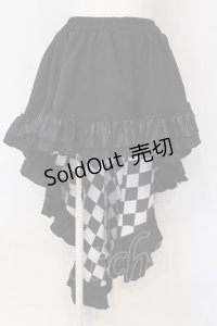 Qutie Frash / 後ろロングスカート  ダイヤ柄 O-25-03-26-017-QU-SK-IG-OS