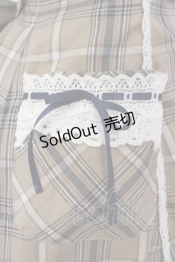 画像3: BABY,THE STARS SHINE BRIGHT / 裾スカラップタータンチェックジャンパースカートセット  ベージュ O-25-03-26-002-BA-OP-IG-OS